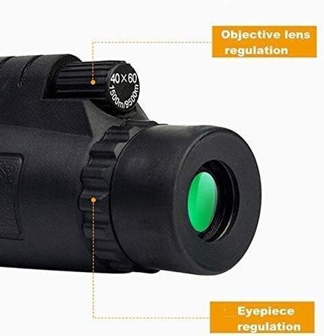 4K 10 300X40MM Zoom Monocular Telescope، تلسكوب مقاوم للماء مع حامل ثلاثي محول للهواتف الذكية ومشاهدة الطيور/الصيد/التخييم - in Saudi Arabia
