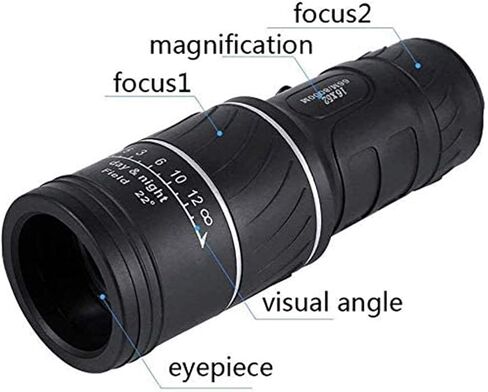 Monocular Telescope, 12 × 50 High-Powered Monoculars with Smartphone Mount Tripod BAK4 Prism Bifocal Adult Waterproof Handheld Monoculars for Bird Watching Camping Trip in Saudi Arabia
