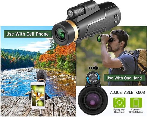 Monocular Telescope 16X25 Monocular Waterproof High Definition Telescope Spotting Scope Phone Photography Adapter for Bird Watching Secenery Monocularonly in Saudi Arabia