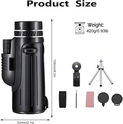 Monocular Cosmic Scope Telescope Handheld for Stargazing, Monoculars for Adults High Powered with, 10x-30x Zoom Binoculars, Compact Spotting Scopes with Tripod in Saudi Arabia