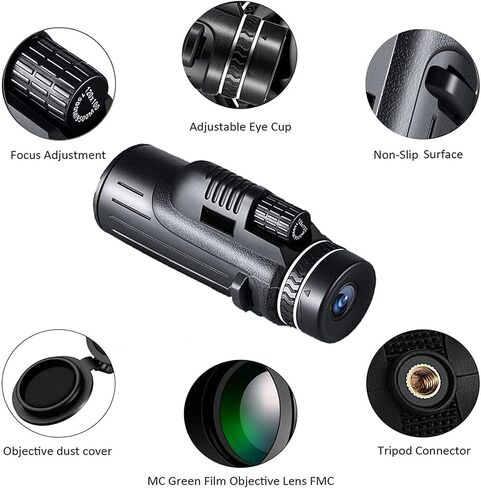Monocular Cosmic Scope Telescope Handheld for Stargazing, Monoculars for Adults High Powered with, 10x-30x Zoom Binoculars, Compact Spotting Scopes with Tripod in Saudi Arabia