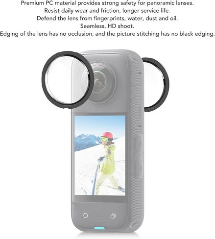 Camera Lens Protector, High Transparency Water Oil Fingerprint Proof Adhesive Lens Guard Cover for X4 Motion Camera with Superior Polycarbonate Materials in Saudi Arabia