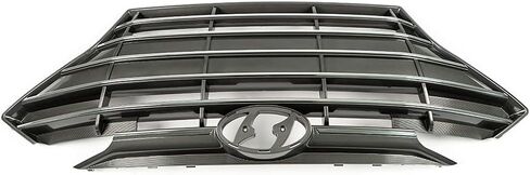 PIT66 Front Upper Bumper Grille Grill, Compatible with 2017-2018 Elantra Chrome & Black Grill Trim 86350-F3100, 86350-F3000, 86350-F2100, 86350-F2000 in Saudi Arabia