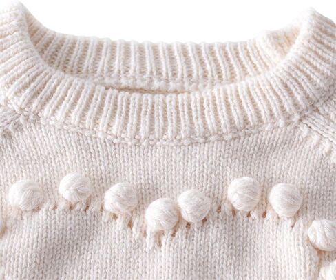 Knitted Long Sleeve Sweater Set for Baby Girls in Saudi Arabia