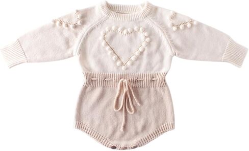 Knitted Long Sleeve Sweater Set for Baby Girls in Saudi Arabia
