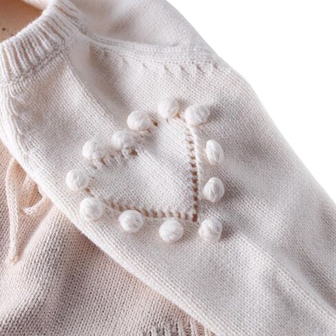 Knitted Long Sleeve Sweater Set for Baby Girls in Saudi Arabia
