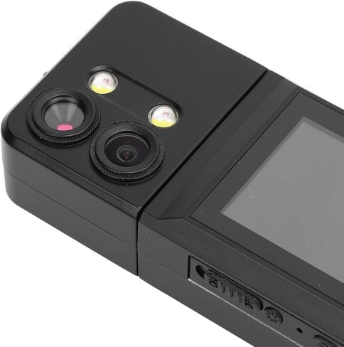 Wearable Camera with 1.5 Inch IPS HD Screen, 32G Memory Card, 2K Resolution, 180° Rotating Lens - Long Battery Life, Magnetic Clip, Ideal for Cycling and Outdoor Use in Kuwait