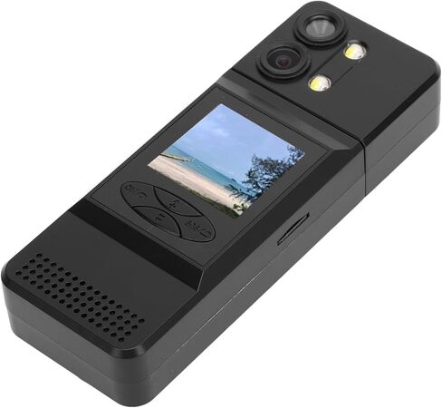 Wearable Camera with 1.5 Inch IPS HD Screen, 32G Memory Card, 2K Resolution, 180° Rotating Lens - Long Battery Life, Magnetic Clip, Ideal for Cycling and Outdoor Use in Kuwait