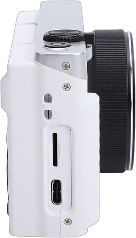 Fabater Digital Camera, 4K 75MP WiFi Mirrorless Camera with 3 Inch Flip Screen and 18X Zoom, Compact Travel Cameras for Travel Landscape Portrait Photography and Vlogging (White) in Saudi Arabia