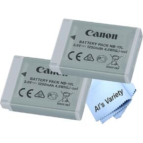 حزمة بطارية ليثيوم أيون Canon NB-13L لكاميرات Canon Powershot G1 X Mark II، SX740، G7 X، G7 X Mark II، III، G9 X، G9 X Mark II، SX270، SX620، SX720، SX730، G1 X Mark III (تغليف بالجملة) in Kuwait