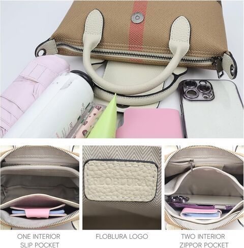 Designer women's Handbag Vintage Leather Shoulder Bag real Leather Canvas Construction women's top-handle bag in Saudi Arabia