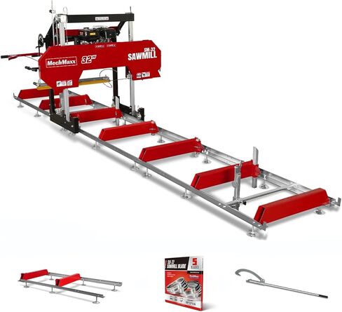 26 "بوصة منشرة محمولة (شفرات 5x متضمنة) ، محرك البنزين E-Start E-Start 420cc 420 ، عرض 22 بوصة ، طول المسار 20" (6.6 "تمديد المسار) ، Model SM-26 in Kuwait