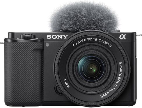 Sony ZV-E10 Mirrorless Camera Kit with 16-50mm II Power Zoom Lens (Black) | APS-C Sensor | Compact Creator Tool + Sony 18-105mm Lens + 4K Monitor + Pro Mic + 2 x 64GB Card + More in Saudi Arabia