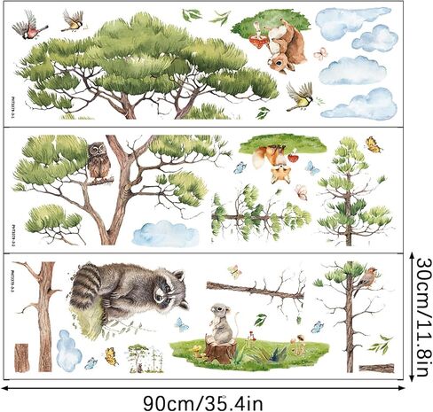 Dinosaur Wall Decals Dino Animals Wall Stickers Palm Tree Peel and Stick Wall Art Decals Dinosaur Room Decor for Boys Girls Toddler Room Decor Bedroom Playroom Nursery in Kuwait