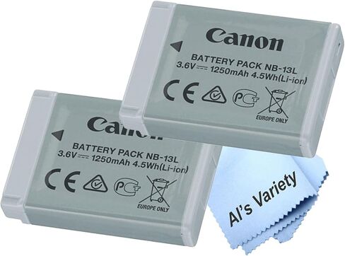 حزمة بطارية ليثيوم أيون Canon NB-13L لكاميرات Canon Powershot G1 X Mark II، SX740، G7 X، G7 X Mark II، III، G9 X، G9 X Mark II، SX270، SX620، SX720، SX730، G1 X Mark III (تغليف بالجملة) in Kuwait