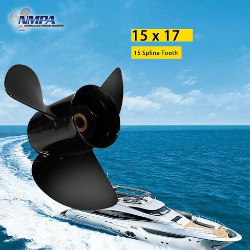 VIF OEM UPGRADE 15 1/4x15 Propeller Aluminium Boat Propeller for Yamaha 150HP 175HP 200HP 220HP 225HP 250HP 300HP F150 F175 F200 F225 Extrid in Kuwait