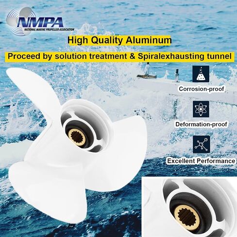 VIF OEM UPGRADE 15 1/4x15 Propeller Aluminium Boat Propeller for Yamaha 150HP 175HP 200HP 220HP 225HP 250HP 300HP F150 F175 F200 F225 Extrid in Kuwait
