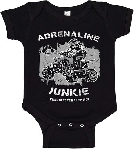 Adrenaline Junkie Fear is Never an Option ATV Off Roading 100% Cotton Baby Body Suit in Saudi Arabia
