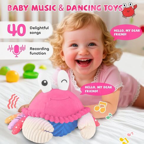 لعبة Baby Toys من 12 إلى 18 شهرًا ، لعبة فرقة الزحف الموسيقية-40 أغنية وتسجيل ، والرقص على المشي يتحرك لارتداد لعبة البطن ، والألعاب الحسية للأطفال الصغار 1-3 ، هدايا أعياد الميلاد للرضع in Saudi Arabia