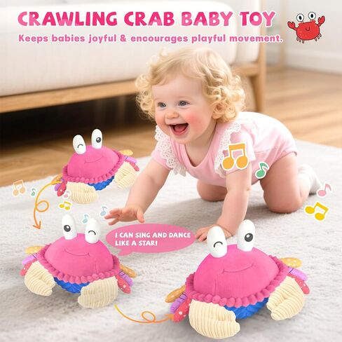 لعبة Baby Toys من 12 إلى 18 شهرًا ، لعبة فرقة الزحف الموسيقية-40 أغنية وتسجيل ، والرقص على المشي يتحرك لارتداد لعبة البطن ، والألعاب الحسية للأطفال الصغار 1-3 ، هدايا أعياد الميلاد للرضع in Saudi Arabia