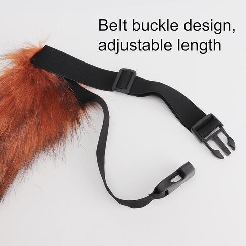 DRESHOW Wolf Fox Fur Tail Clip Ears and Gloves Set Cosplay Party Costume Super Huge Fluffy Tail for Teen Adult in Saudi Arabia
