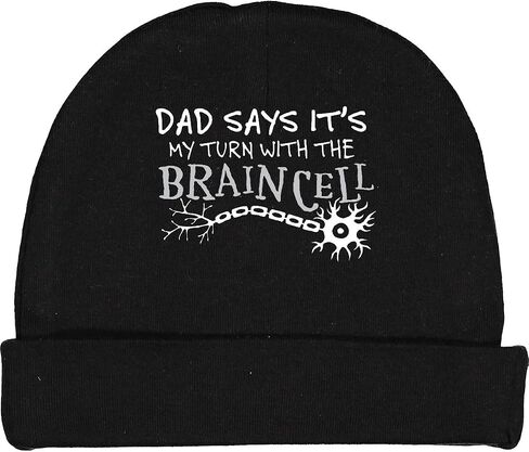 inktastic Dad Says It's My Turn with The Brain Cell Baby Beanie Hat in Saudi Arabia