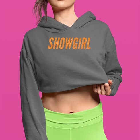 showgirl orange glitter hoodie fleece fleece ، ناعم ودافئ ، ناعم عصري in Saudi Arabia