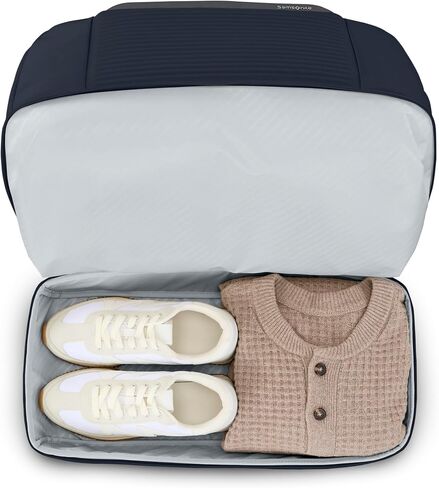 Samsonite Paralux Weekender Duffel Bag, Travel Carry-On Bag with Wide Opening, Drop-Bottom Shoe & Laundry Compartment, AirTag™ Holder, StackIt™ Strap - Business & Leisure Travel Bag in Saudi Arabia
