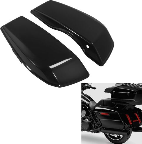 TCMT Black Saddlebags 6" x 9" Speakers Cut outs W/Grill Fit For Harley Touring CVO Road Glide FLTRXSE Street Glide FLHXSE 2023-25 CVO Road Glide ST FLTRXSTSE Street Glide Ultra FLHXU 24-25 in Saudi Arabia