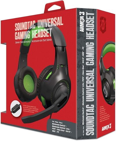 Armor3 "Soundtac" Universal Gaming Headset (Blue) for Xbox Series X/Xbox Series S/Nintendo Switch/Lite/ PS4/ PS5/ Xbox One/Wii U/PC/Mac - PlayStation 5 in Kuwait
