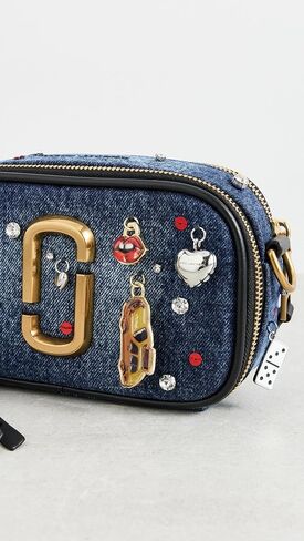 Marc Jacobs Women's The Trinket Charm Denim Snapshot Bag in Saudi Arabia
