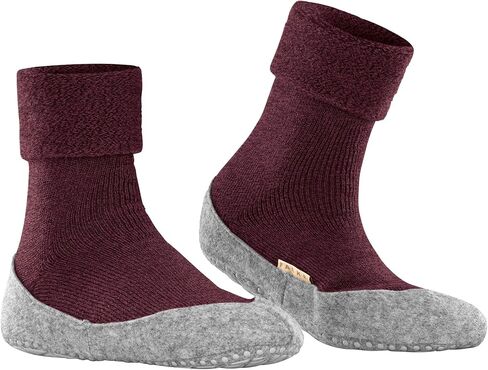 FALKE Women's Cosyshoe Slipper Socks, Cozy Warm, Merino Wool, Thick House Socks for Winter and Fall, Grips On Sole, Grey (Light Grey 3400), 9.5-10.5, 1 Pair in Kuwait