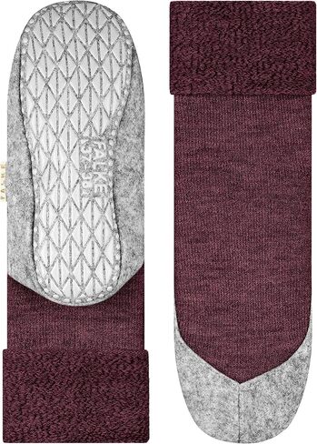 FALKE Women's Cosyshoe Slipper Socks, Cozy Warm, Merino Wool, Thick House Socks for Winter and Fall, Grips On Sole, Grey (Light Grey 3400), 9.5-10.5, 1 Pair in Kuwait