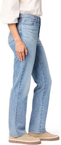 Levi Strauss Signature Women's High-Rise Straight Jeans Stretch Denim (Standard and Plus), (New) Hurricane, 14 Short in Saudi Arabia