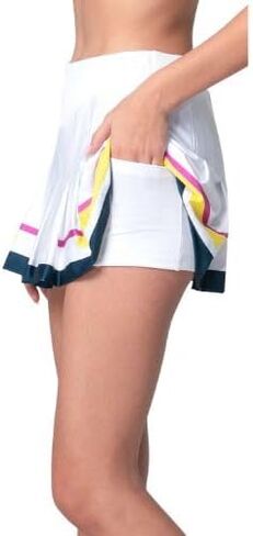 Lucky In Love Pleated Border Stripe Skirt in Saudi Arabia