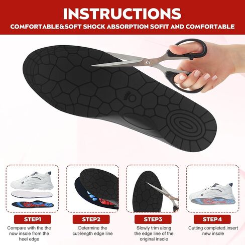 Acupressure Insoles for Men and Women- Orthopedic Acupoint Massage Insoles, Non-Slip Shock Absorption, Breathable Design for Foot Pain Relief & All-Day Comfort (Blue, S(Men 4-7/Women 5-8)) in Saudi Arabia