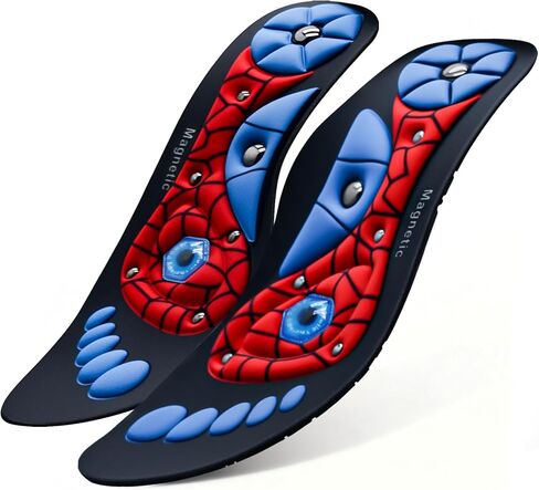 Acupressure Insoles for Men and Women- Orthopedic Acupoint Massage Insoles, Non-Slip Shock Absorption, Breathable Design for Foot Pain Relief & All-Day Comfort (Blue, S(Men 4-7/Women 5-8)) in Saudi Arabia