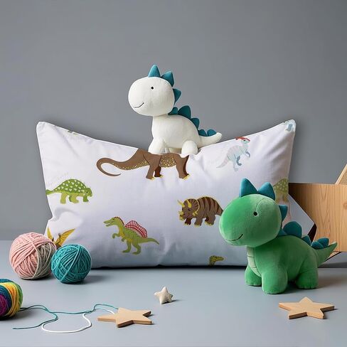 Mag 2 PCS Dinosaure Dinosaure Standards ، حزمة وسادة الفراش من 2 20 "*26" (قياسي ، أبيض) in Kuwait