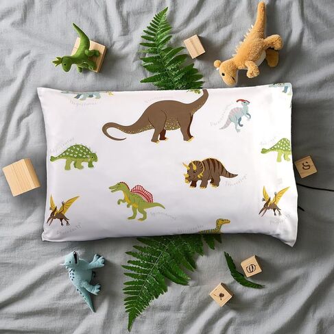 Mag 2 PCS Dinosaure Dinosaure Standards ، حزمة وسادة الفراش من 2 20 "*26" (قياسي ، أبيض) in Kuwait