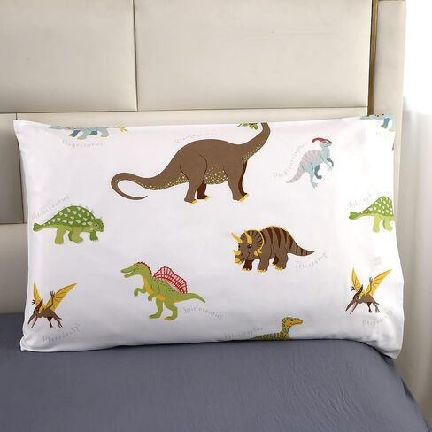Mag 2 PCS Dinosaure Dinosaure Standards ، حزمة وسادة الفراش من 2 20 "*26" (قياسي ، أبيض) in Kuwait