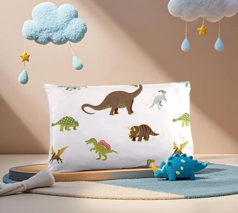 Mag 2 PCS Dinosaure Dinosaure Standards ، حزمة وسادة الفراش من 2 20 "*26" (قياسي ، أبيض) in Saudi Arabia