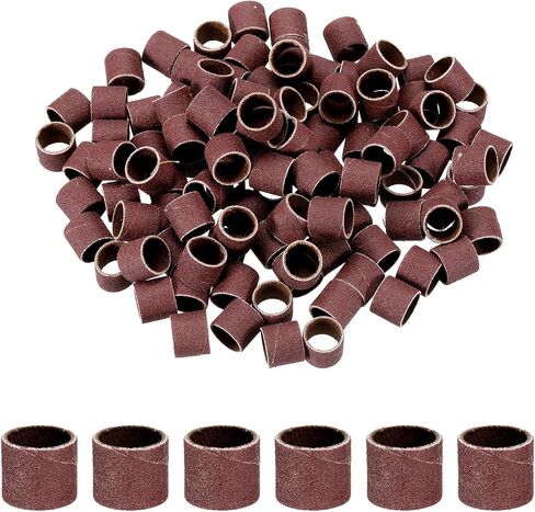 HARFINGTON 200pcs Sanding Drums 1/2 Inch Grit 240 Sanding Sandpaper Mini Sanding Sleeves for Drum Sander Rotary Tools in Saudi Arabia