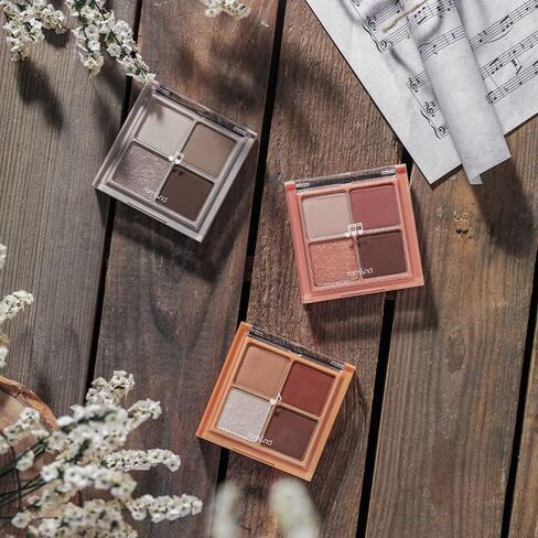 rom&nd Better Than Eyes N Series (N01 Dry Willow Flower) لوحة ظلال عيون كورية صغيرة 4 ظلال أساسية أساسية in Kuwait