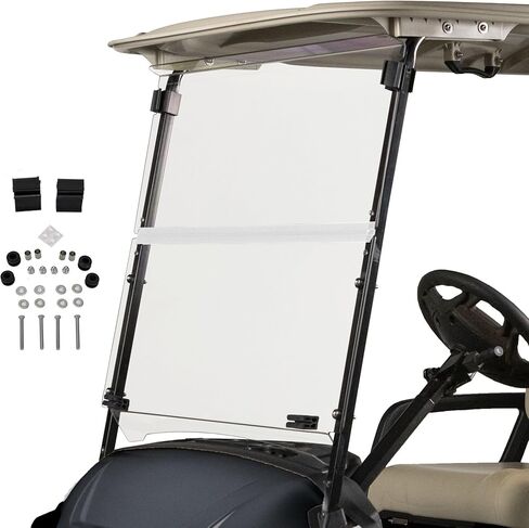 الزجاج الأمامي لعربة الجولف ProFX متوافق مع Yamaha Drive2 | تصميم ملون قابل للطي بمسمار | يناسب موديلات 2017+ Drive2 | صنع في أمريكا in Kuwait