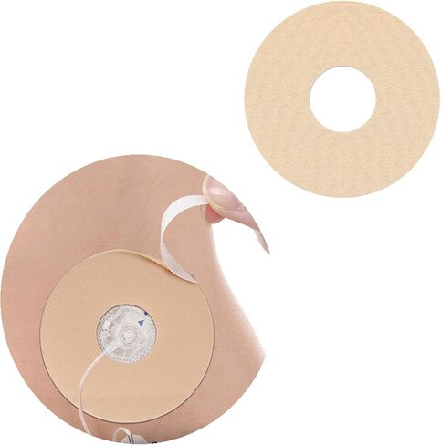 30 Pcs Waterproof Infusion Site CGM Adhesive Patches for Medtronic 780G/770G, Tandem t:Slim X2/ Mobi - Hypoallergenic Sensor Adhesive Tape with 0.8" Hole, 14-Day Wear, Pre-Cut Breathable Clear Patch in Saudi Arabia