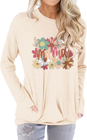 Dresswel Be Kind Sweatshirts for Women Long Sleeve Graphic Shirts Crewneck Pullover Tops Casual Loose Fall Outfits Clothes in Kuwait