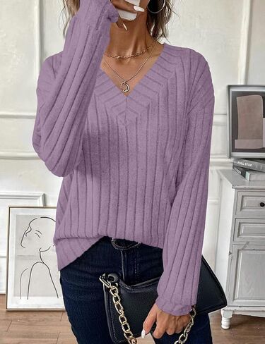 قمصان JUSTFASHIONNOW بأكمام طويلة ورقبة على شكل V للنساء سترات خريفية خفيفة الوزن ملابس تونك غير رسمية أنيقة موضة 2025 in Saudi Arabia