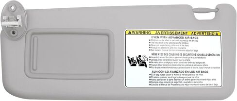 Driver Side Sun Visor Fit for Toyota RAV4 2014 2015 2016 2017 2018 Replace 74320-42595 Front Left | Sun Protection Shade | Makeup Mirror | Gray ﻿ in Saudi Arabia