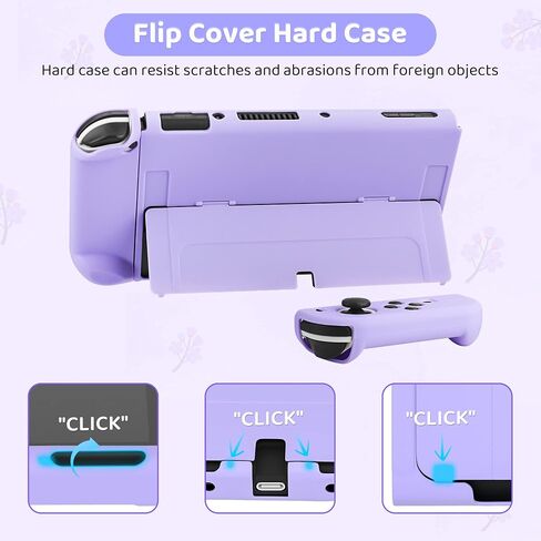 FUNDIARY Carrying Case for Nintendo Switch OLED, Shockproof Hard Shell Portable Travel Bag for Accessories Kit with PC Protective Cover, Screen Protector, Shoulder Strap & 2 Thumb Grips, Green Marble in Saudi Arabia