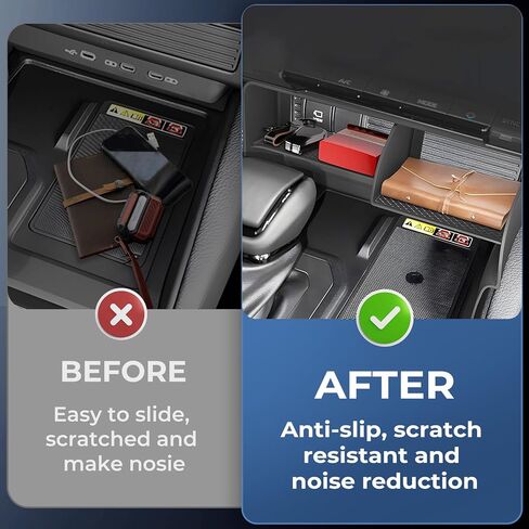 صندوق تخزين سلة تعليق منظم وحدة التحكم المركزية لسوبارو Crosstrek/Impreza 2026 2025 2024، ملحقات داخلية لمسند الذراع لـ 2024-2026 Crosstrek/Impreza، أسود in Kuwait